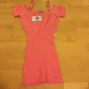 New pink top guess small fitted salmon